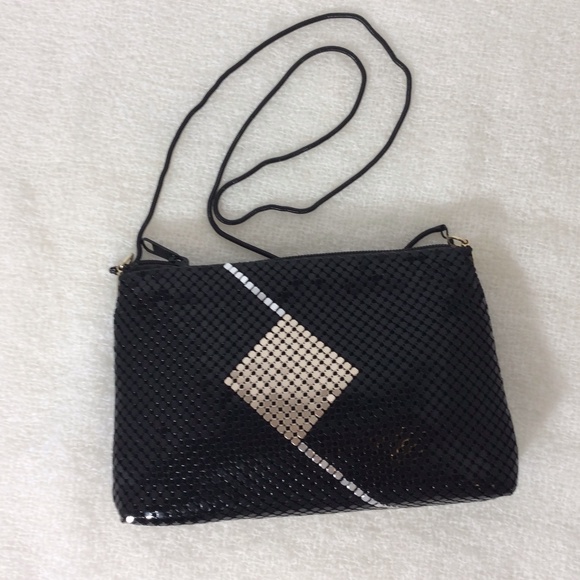 black beaded crossbody bag